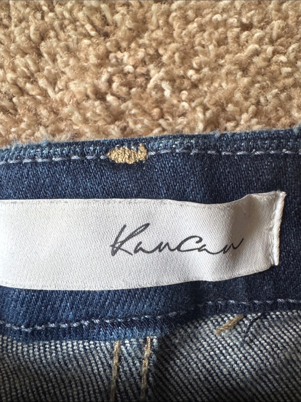 KanCan High-Rise Dark Wash Distressed Skinny Jeans - Picture 3 of 6